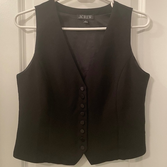 JCrew Slim Fit Tuxedo Vest in City Crepe - Size 2 - Picture 4 of 7